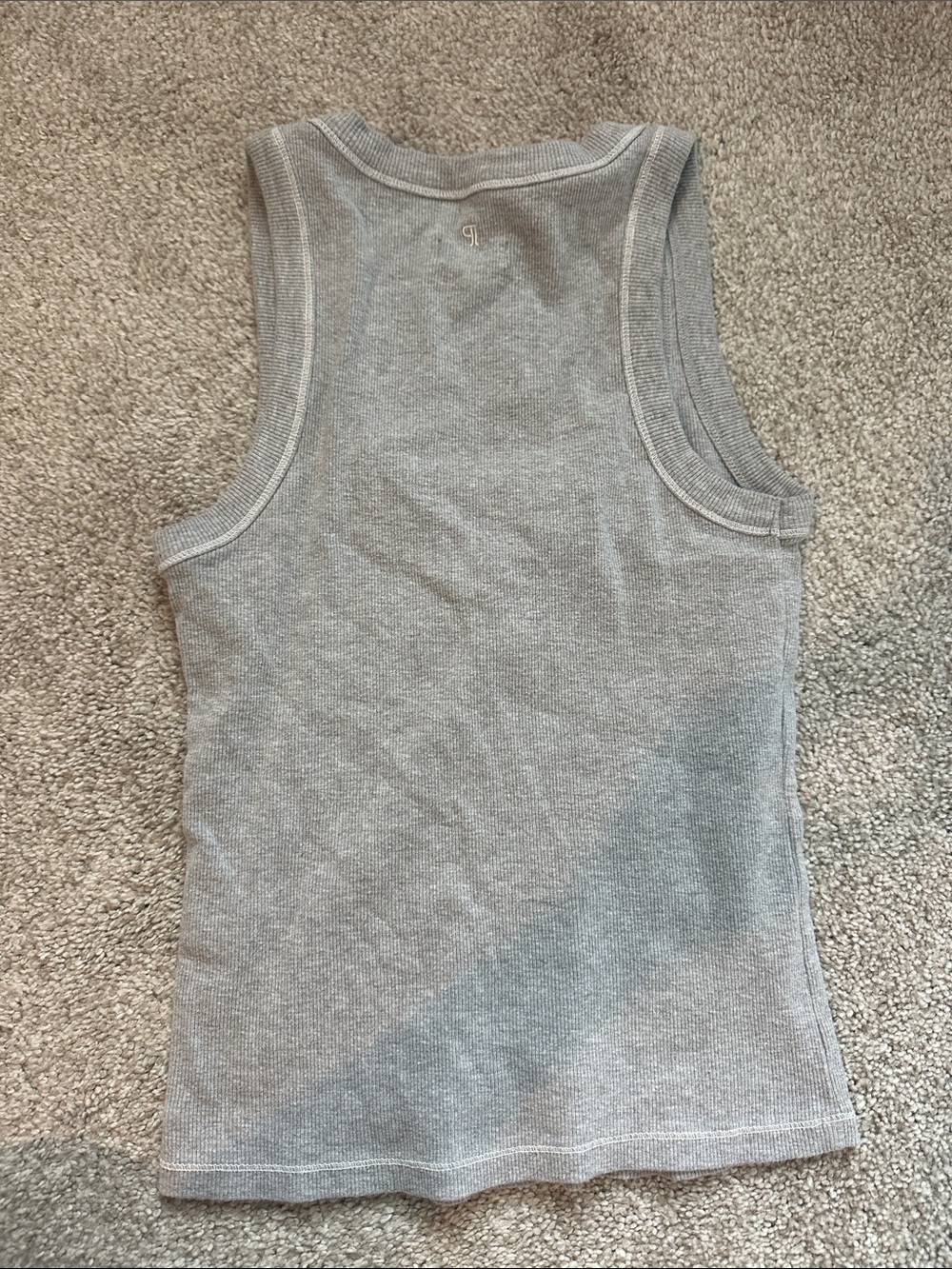 Pilcro Light Heather Gray Ribbed Tank from Anthropology - Picture 3 of 3